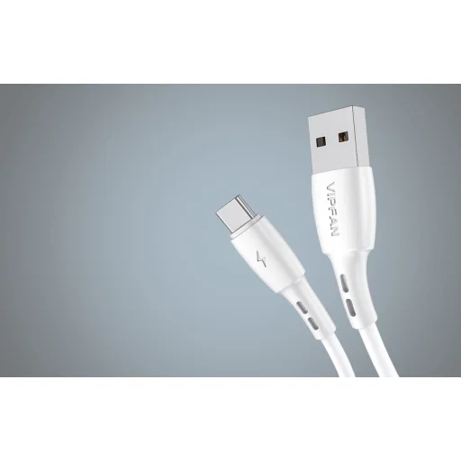 Vipfan Racing X05 USB-A - USB-C kábel 3A, 3m (fehér) - 3