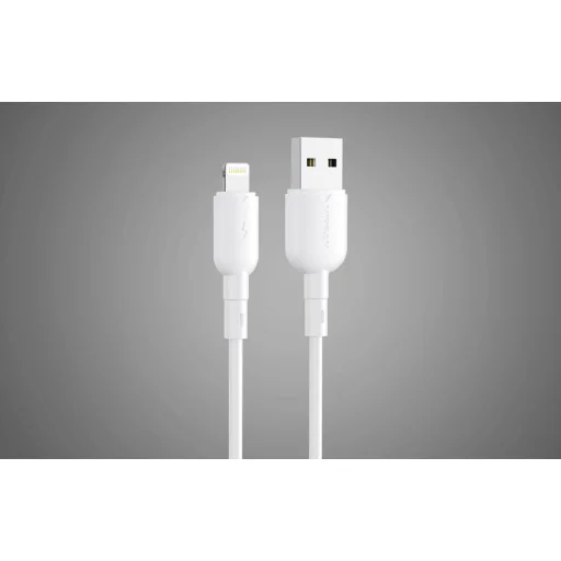 Vipfan Colorful X11 USB-A - Lightning kábel 3A, 1m (fehér) - 2