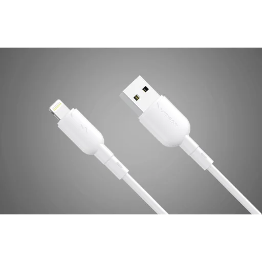 Vipfan Colorful X11 USB-A - Lightning kábel 3A, 1m (fehér) - 4