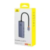 Baseus UltraJoy 7 az 1-ben USB-C HUB elosztó adapter USB-C - HDMI, 3xUSB 3.0, PD, SD/microSD (szürke) thumbnail