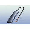 Baseus UltraJoy 7 az 1-ben USB-C HUB elosztó adapter USB-C - HDMI, 3xUSB 3.0, PD, SD/microSD (szürke) thumbnail