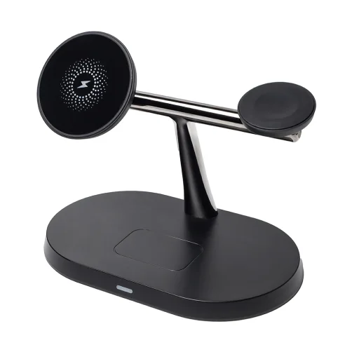 3 az 1-ben vezeték nélküli töltőállomás 15W fekete (magsafe, apple watch, airpods) Maxlife MXWC-03 - 8