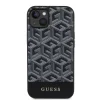 iPhone 15 Guess PU G Cube MagSafe kompatibilis telefontok fekete (GUHMP15SHGCFSEK) - 3