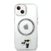  iPhone 15 Karl Lagerfeld IML Karl és Choupette NFT MagSafe kompatibilis átlátszó tok (KLHMP15SHNKCIT) - 2