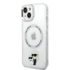 iPhone 15 Karl Lagerfeld IML Karl és Choupette NFT MagSafe kompatibilis átlátszó tok (KLHMP15SHNKCIT) - 8
