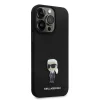  iPhone 15 Pro Fekete Karl Lagerfeld Liquid Silicone Metal Ikonik tok thumbnail