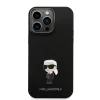  iPhone 15 Pro Fekete Karl Lagerfeld Liquid Silicone Metal Ikonik tok thumbnail