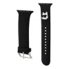 Apple Watch 38/40/41 mm Karl Lagerfeld Choupette Head NFT óraszíj fekete