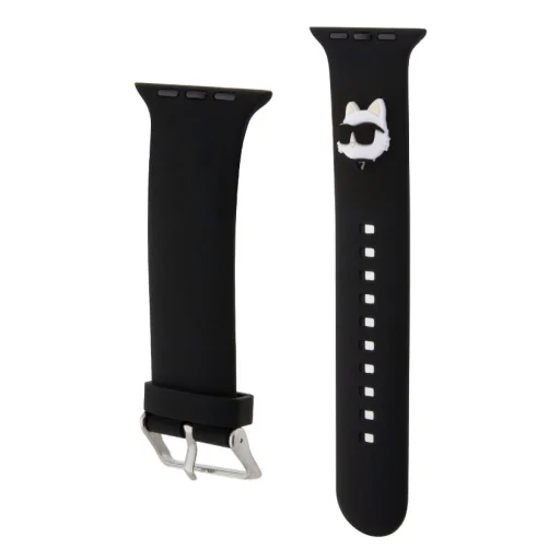 Apple Watch 42/44/45/49 mm Karl Lagerfeld Choupette Head NFT óraszíj fekete - 1