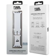Apple Watch 42/44/45/49 mm Karl Lagerfeld Choupette Head NFT óraszíj fehér