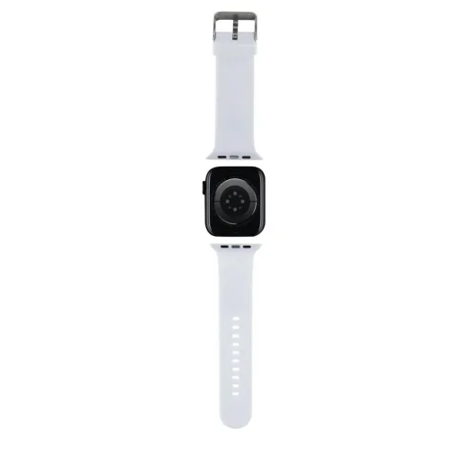 Apple Watch 42/44/45/49 mm Karl Lagerfeld Karl és Choupette Head NFT óraszíj fehér - 4