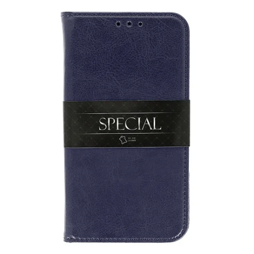 Book Special bőr fliptok Samsung A70 sötétkék - 4