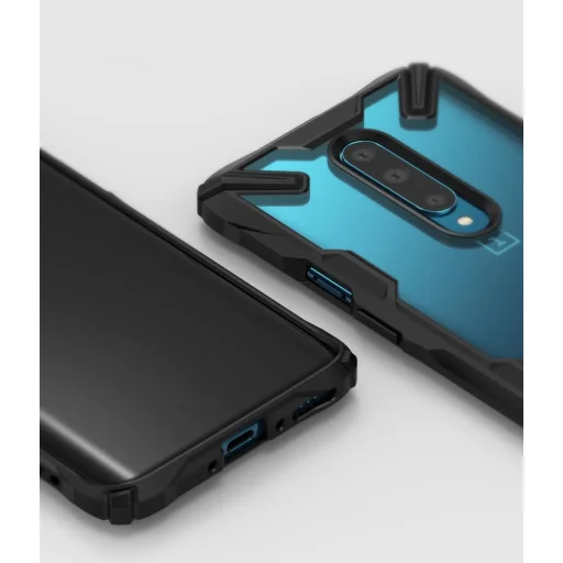 Ringke Fusion X PC tok TPU kerettel OnePlus 7 Pro fekete színben - 7