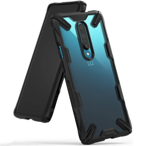 Ringke Fusion X PC tok TPU kerettel OnePlus 7 Pro fekete színben - 1