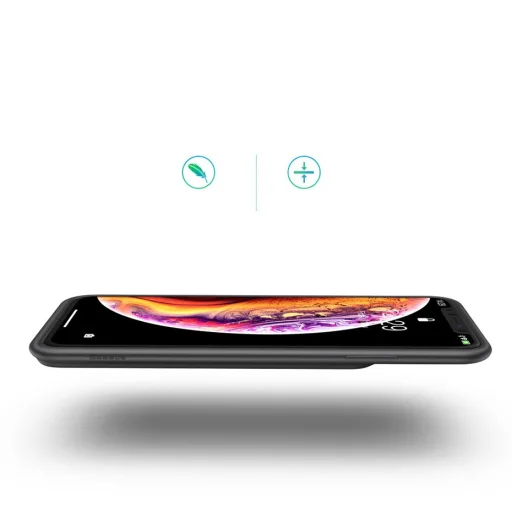 Baseus Smart szilikon tok beépített akkumulátorral iPhone XR fekete - 11