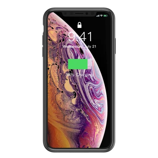 Baseus Smart szilikon tok beépített akkumulátorral iPhone XR fekete - 5