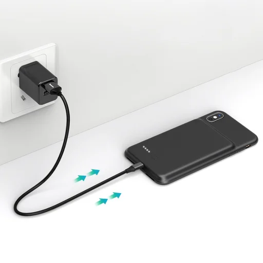 Baseus Smart szilikon tok beépített akkumulátorral iPhone XR fekete - 18