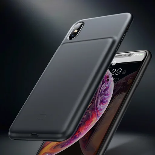 Baseus Smart szilikon tok beépített akkumulátorral iPhone XR fekete - 4