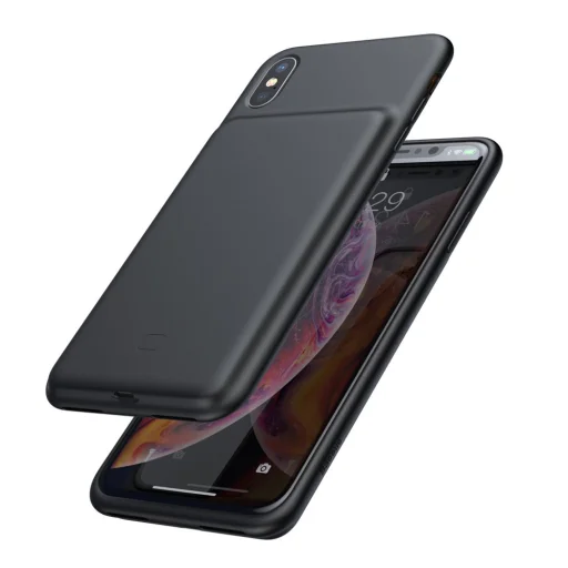 Baseus Smart szilikon tok beépített akkumulátorral iPhone XR fekete - 1