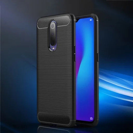 Szénszál mintájú TPU tok Xiaomi Mi 9T Pro/ Mi 9T fekete - 2
