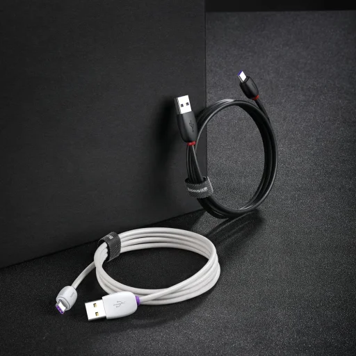 Baseus Purple Ring gyorstöltő USB Type-C kábel 40W 1m fehér - 6