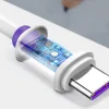 Baseus Purple Ring gyorstöltő USB Type-C kábel 40W 1m fehér thumbnail