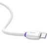 Baseus Purple Ring gyorstöltő USB Type-C kábel 40W 1m fehér thumbnail