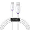 Baseus Purple Ring gyorstöltő USB Type-C kábel 40W 1m fehér thumbnail