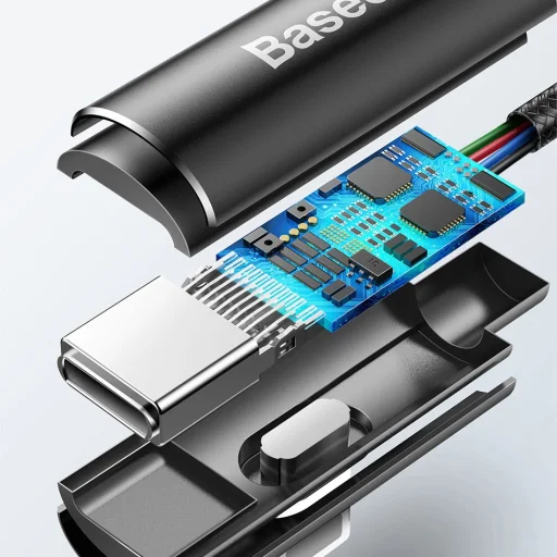 Baseus Rhythm USB - Lightning kábel audio csatlakozóval 2.4A/0.5m fekete - 11