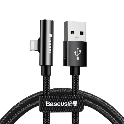 Baseus Rhythm USB - Lightning kábel audio csatlakozóval 2.4A/0.5m fekete - 1