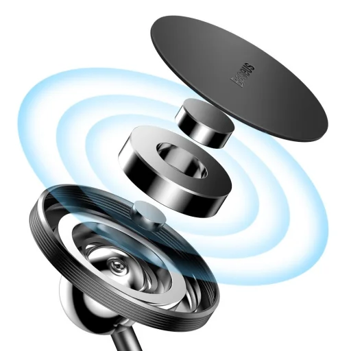 Baseus Little Sun műszerfalra rögzíthető mágneses autós telefontartó kék - 15