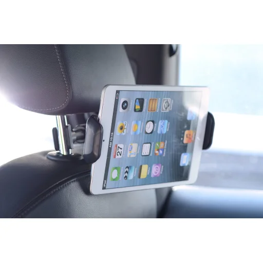 UNIQ fejtámlára rögzíthető autós telefon és tablettartó fekete, tablet autós tartó fejtámlára - 3