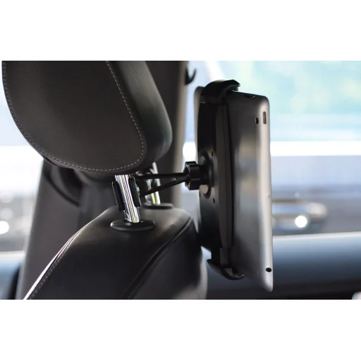 UNIQ fejtámlára rögzíthető autós telefon és tablettartó fekete, tablet autós tartó fejtámlára - 4