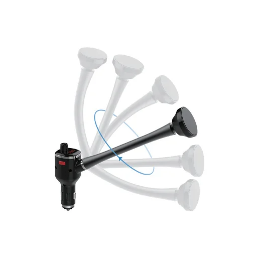 UNIQ Bluetooth FM transmitter MP3 autó töltő és tartó fekete színben - 1