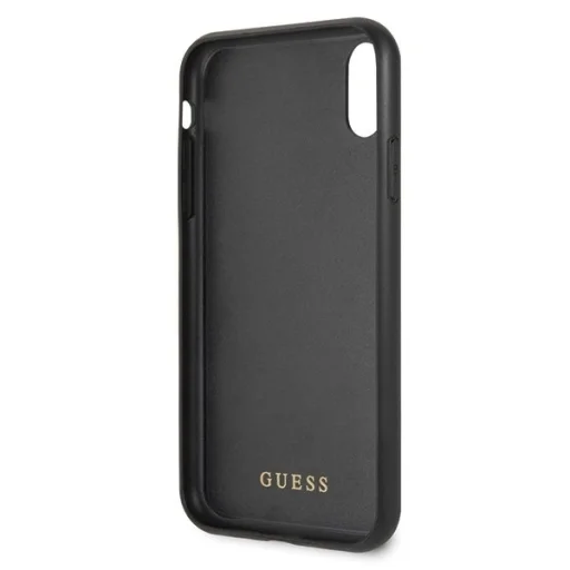 Guess dupla rétegű flitteres mintájú tok iPhone XR fekete - 3