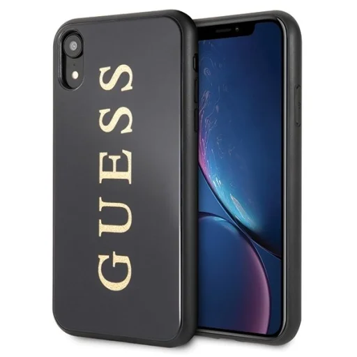Guess dupla rétegű flitteres mintájú tok iPhone XR fekete - 1