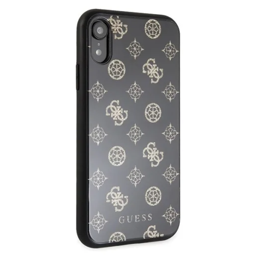 Guess dupla rétegű flitteres mintájú tok iPhone XR fekete - 5