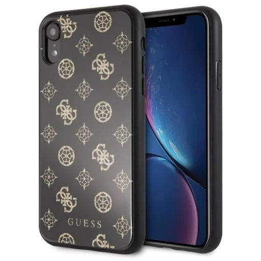 Guess dupla rétegű flitteres mintájú tok iPhone XR fekete - 1