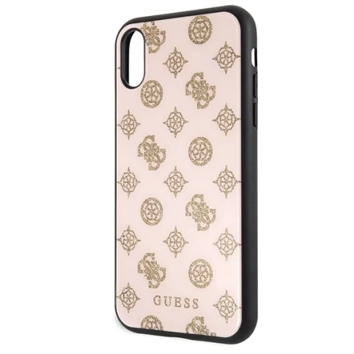 Guess dupla rétegű flitteres mintájú tok iPhone XR pink - 3