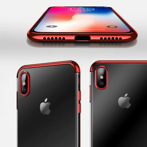 Electro megerősített szélű tok Samsung A40 piros - 8