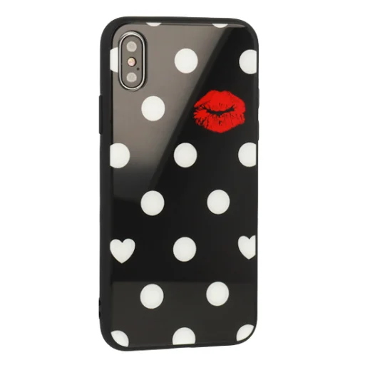 Vennus Kiss üveghátlapú tok Samsung S9 Plus fekete - 2