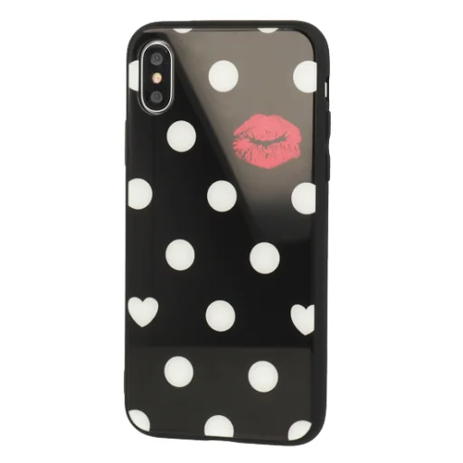 Vennus Kiss üveghátlapú tok Samsung S9 Plus fekete - 3