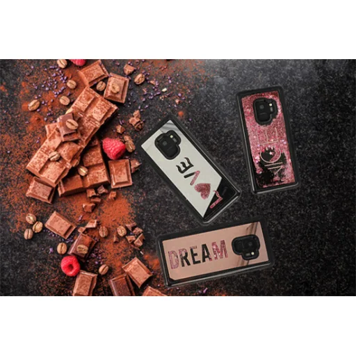 Vennus Mirror csillogó feliratos tok Samsung S9 - 5