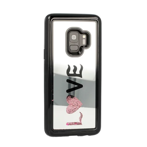 Vennus Mirror csillogó feliratos tok Samsung S9 - 1