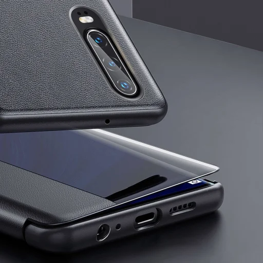 Baseus Intelligent Smart View fliptok kijelző betekintéssel P30 barna színben (LTHWP30-YP11) - 12