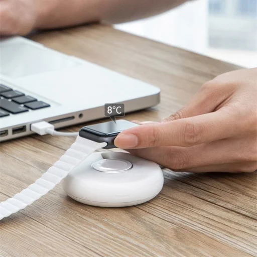 Baseus Yoyo Apple Watch vezeték nélküli töltő 1m kábellel fekete - 6