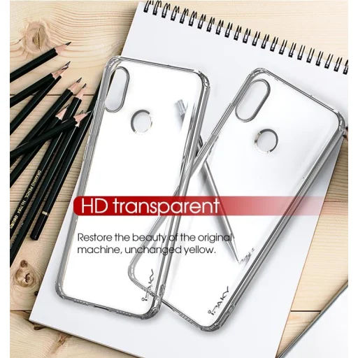 IPAKY Effort TPU tok és kijelzővédő üvegfólia Xiaomi Redmi 6 áttetsző - 6