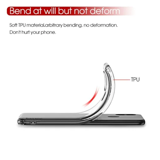 IPAKY Effort TPU tok és kijelzővédő üvegfólia Xiaomi Redmi 6 áttetsző - 8