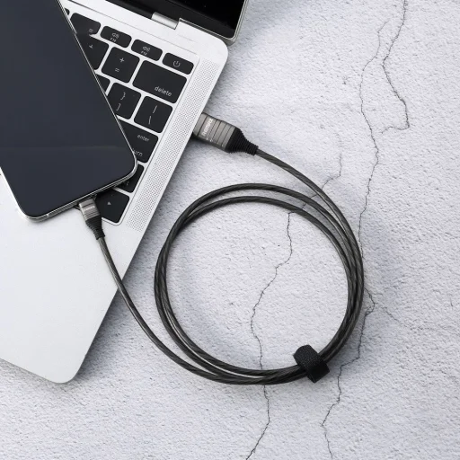 Remax Lumious EL lightning kábel fekete - 5