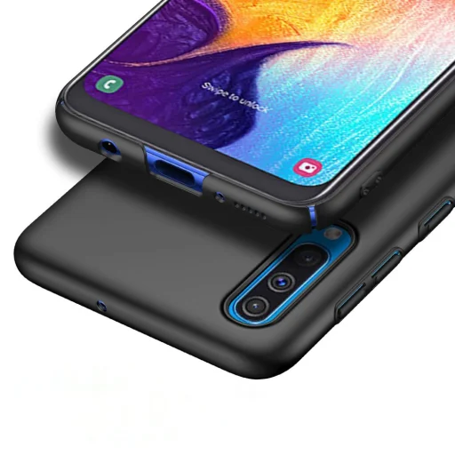 MSVII Simple ultra vékony PC tok Samsung A50 fekete színben - 2